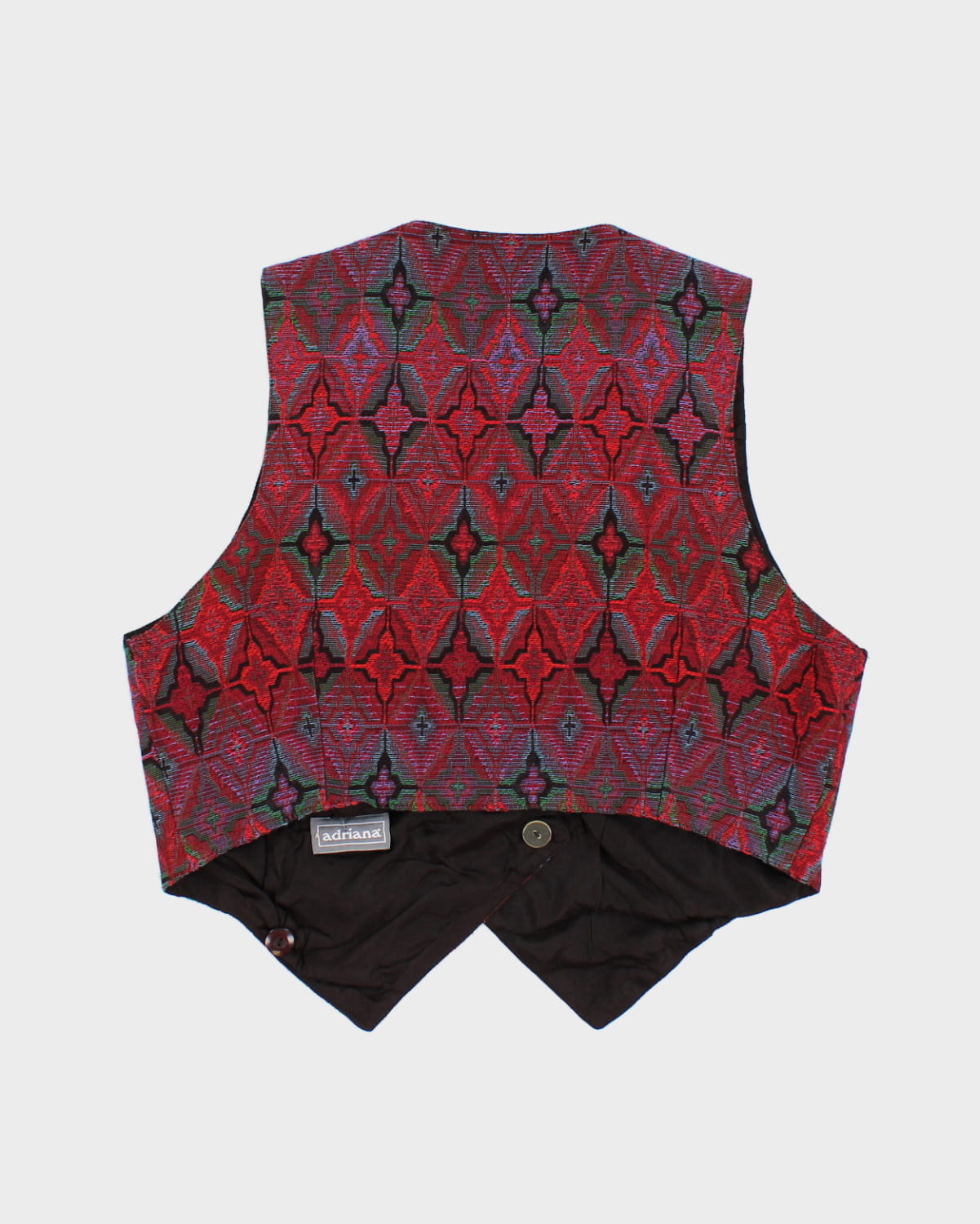 Vintage 90s Embroidered Waistcoat - M