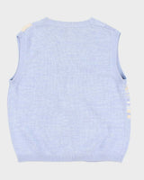 Women's Vintage 90s Baby Blue Knit Vest - M