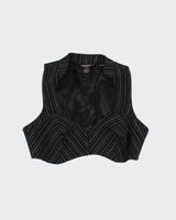 Women's Vintage 00s Guess Cropped Vest Blouse - M