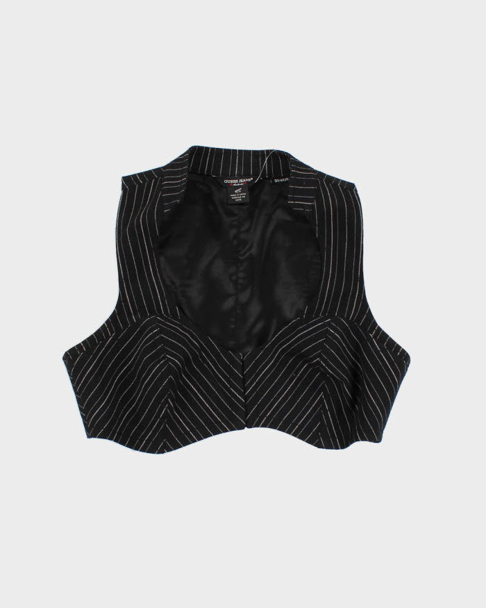 Women's Vintage 00s Guess Cropped Vest Blouse - M