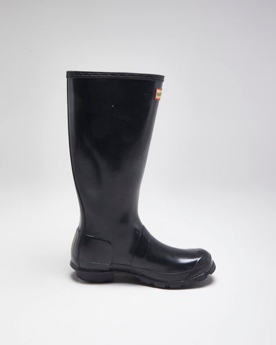 Hunter Black Wellington Boots - UK3