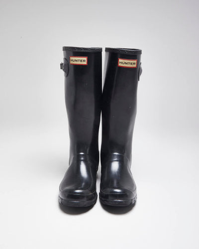 Hunter Black Wellington Boots - UK3