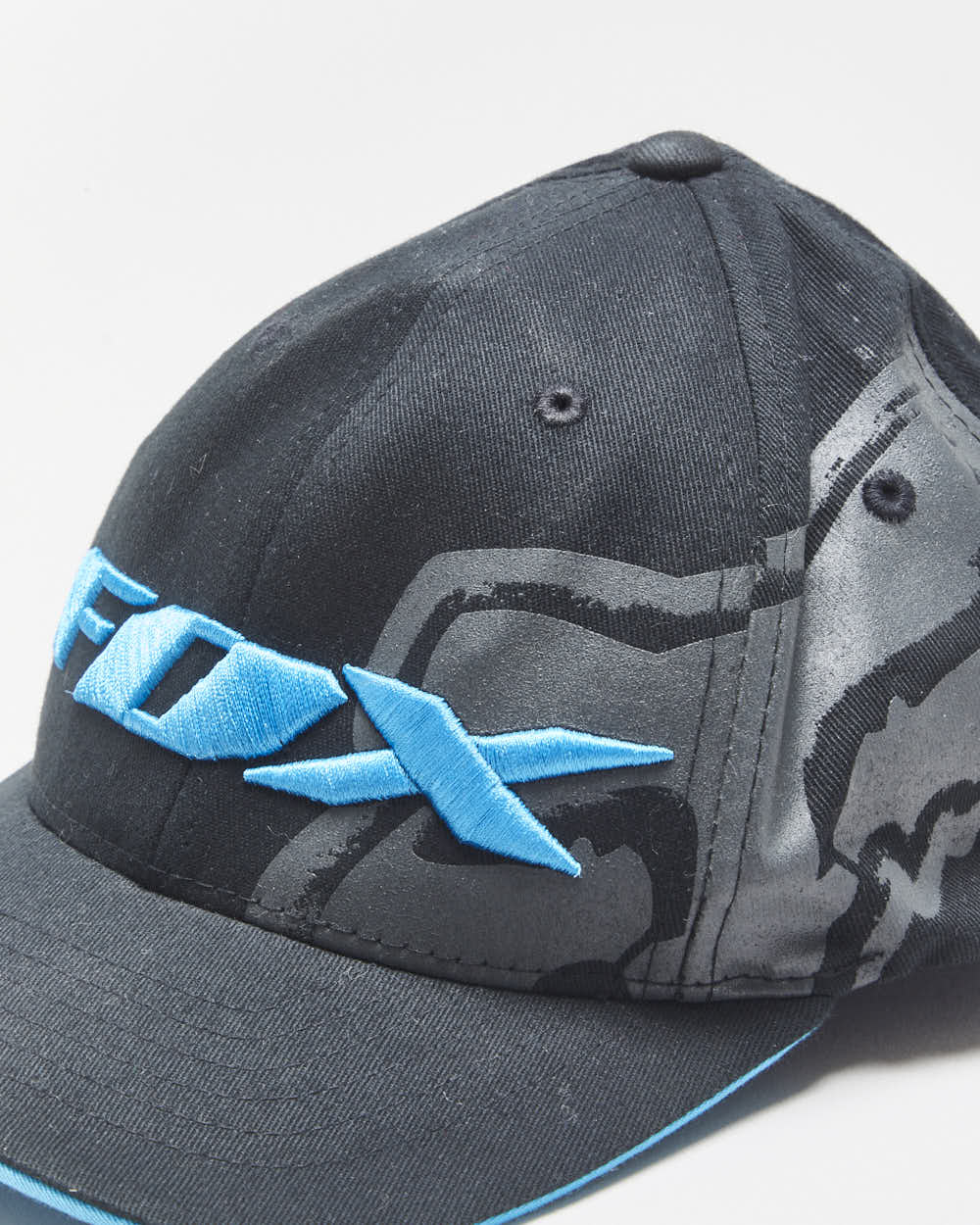 Vintage Fox Racing Embroidered FlexFit Canvas Baseball Cap - Youth OSFA