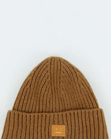 Vintage Brown Acne Studios Mini Pansy Face Wool Beanie - Youth / 55cm