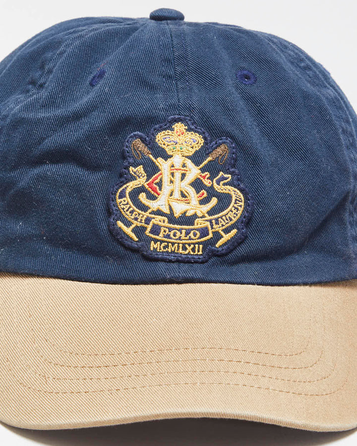 Vintage Y2K 00s Polo Ralph Lauren Crest Cotton Chino Baseball Cap - Youth L