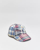 Vintage Polo Ralph Lauren Madras Plaid Signature Cotton Chino Baseball Cap - Youth L