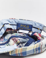 Vintage Polo Ralph Lauren Madras Plaid Signature Cotton Chino Baseball Cap - Youth L