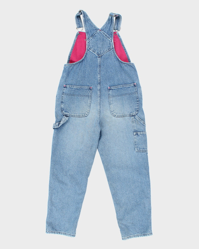 Vintage 90s Gap Girls Fleece Lined Dungarees - Youth W30 L24