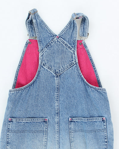 Vintage 90s Gap Girls Fleece Lined Dungarees - Youth W30 L24