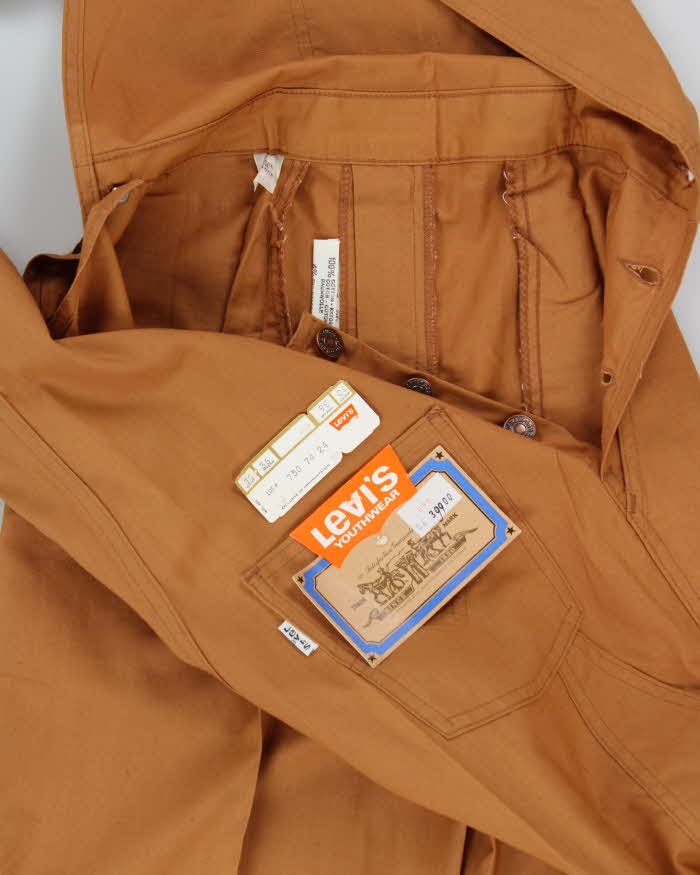 DSWT 1980s Levi's Youthwear White Tab Dungarees - W30 L36