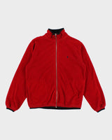 Vintage Polo Mini By Ralph Lauren Zip Up Red Fleece - Youth XL
