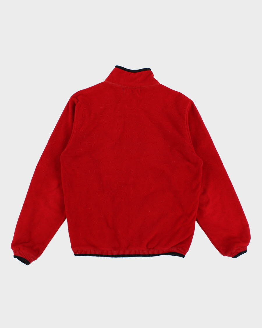 Vintage Polo Mini By Ralph Lauren Zip Up Red Fleece - Youth XL