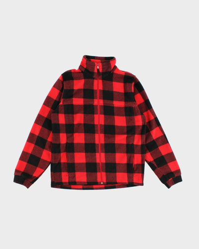 Columbia Plaid Zip Up Fleece - Youth 18/20