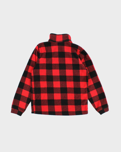 Columbia Plaid Zip Up Fleece - Youth 18/20