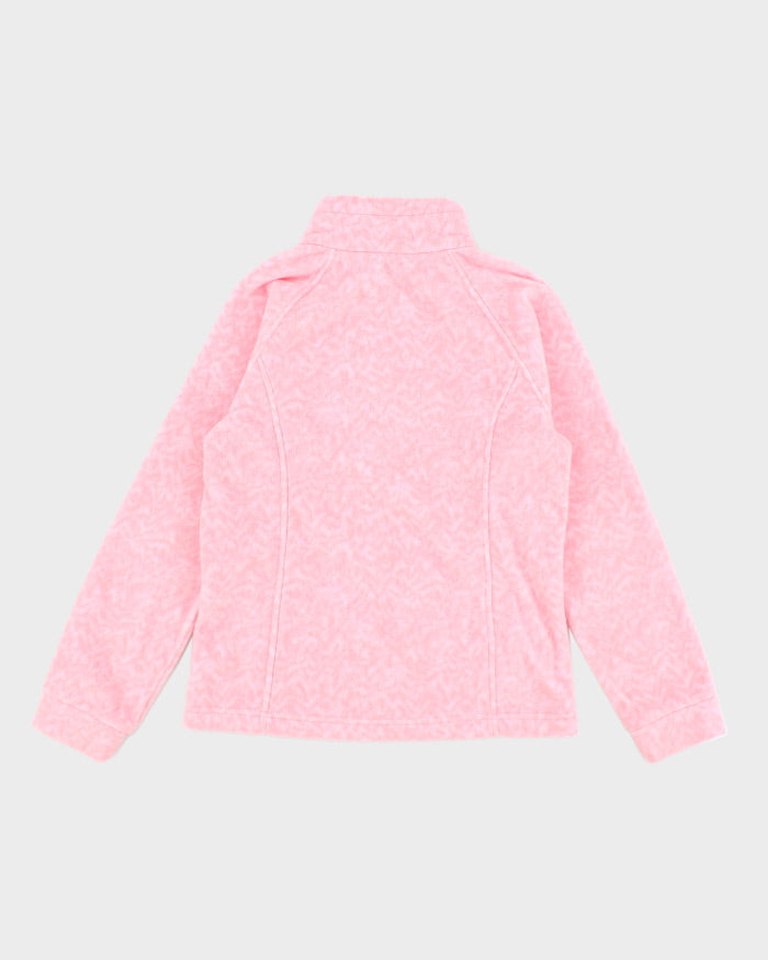 Columbia Pink Full-Zip Fleece - Youth Girls M