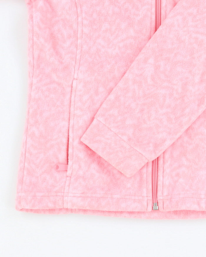 Columbia Pink Full-Zip Fleece - Youth Girls M