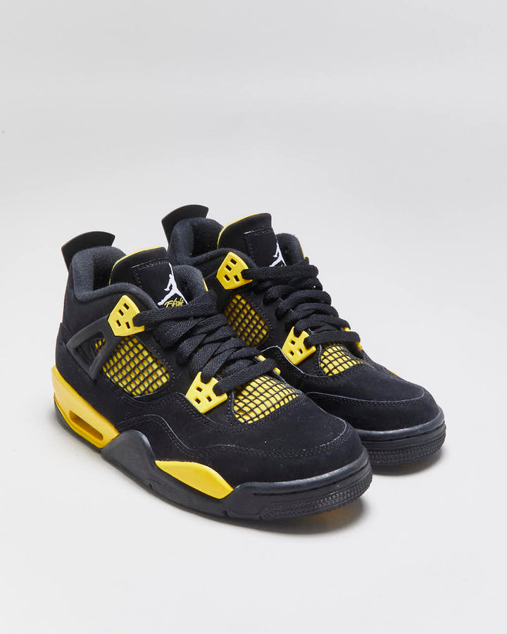 2022 Nike Air Jordan 4 Retro SE 'Yellow Thunder' Trainers - Youth UK5.5