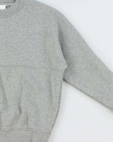 Burberry Grey Marl Shoulder Spell Out Crewneck Sweatshirt - Youth M