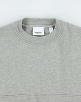 Burberry Grey Marl Shoulder Spell Out Crewneck Sweatshirt - Youth M