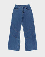Vintage 1990s Kik Wear Girl Ultra Wide Leg Jeans - W28 L32