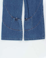 Vintage 1990s Kik Wear Girl Ultra Wide Leg Jeans - W28 L32