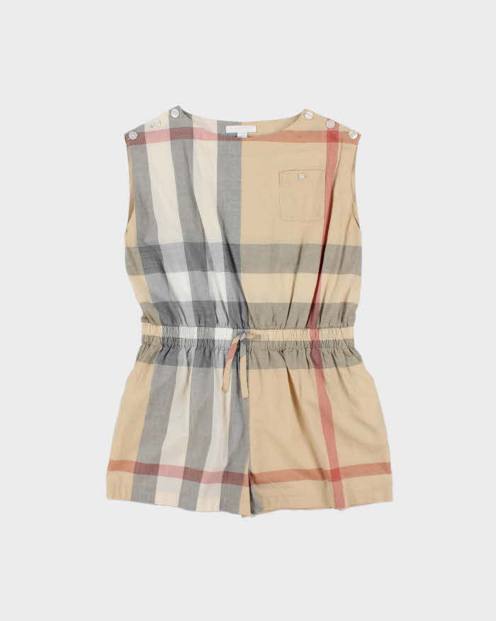 Vintage Burberry Nova Check Playsuit - Youth 12 Years