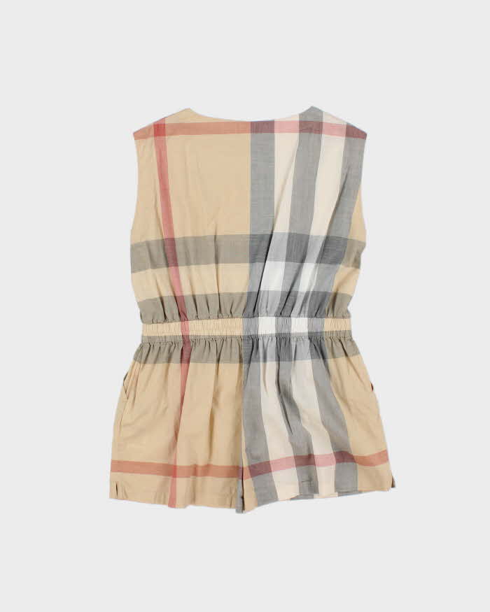 Vintage Burberry Nova Check Playsuit - Youth 12 Years