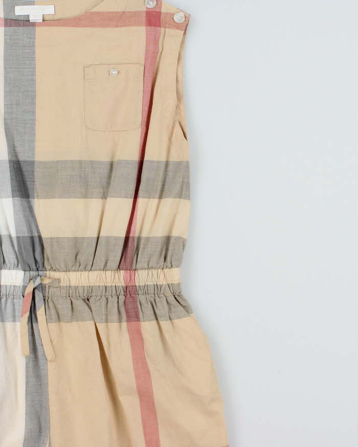Vintage Burberry Nova Check Playsuit - Youth 12 Years