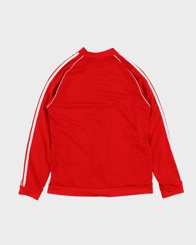 Vintage Youth Red Adidas Zip Up Track Jacket - M