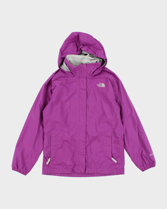The North Face Purple Waterproof Hooded Jacket - Youth L