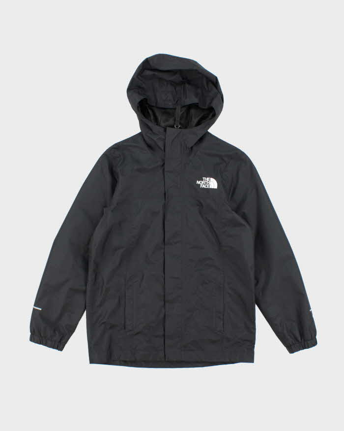 Youth's The North Face Black Hooded Windbreaker - Boy's Medium