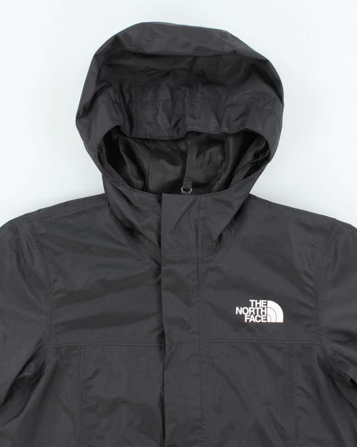 Youth's The North Face Black Hooded Windbreaker - Boy's Medium