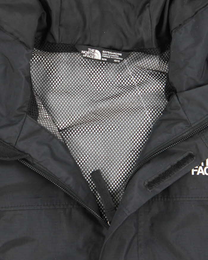 Youth's The North Face Black Hooded Windbreaker - Boy's Medium
