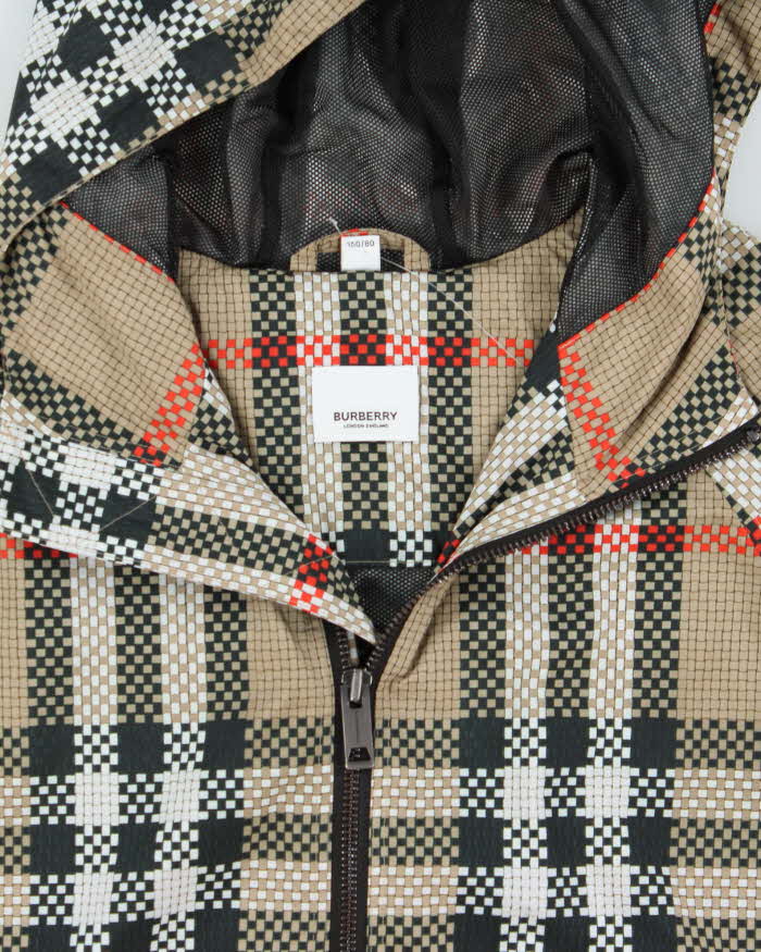Burberry Nova check Lightweight Hooded Zip Up Jacket - Youth 14