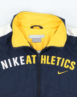 Vintage Y2K 00s Nike Athletic Embroidered Windbreaker Jacket - Youth L