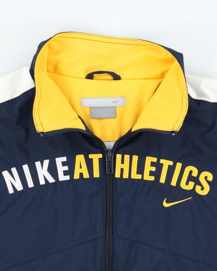Vintage Y2K 00s Nike Athletic Embroidered Windbreaker Jacket - Youth L