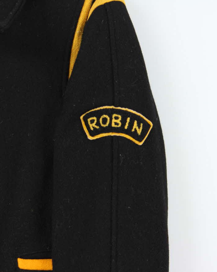Vintage 1970s Marv Holland Wool Made In Canada Collared Varsity Jacket - Youth L