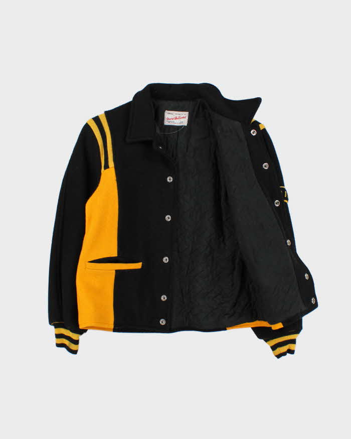 Vintage 1970s Marv Holland Wool Made In Canada Collared Varsity Jacket - Youth L