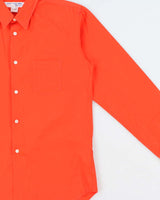 Vintage Comme Des Garcons Boys Bright Orange Long Sleeve Shirt - Youth L
