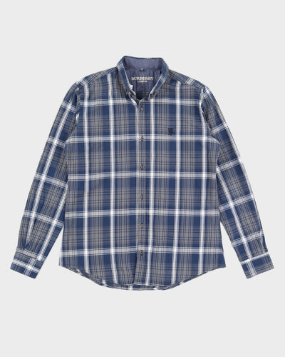 Burberry Youth Plaid Button-up Shirt - XL