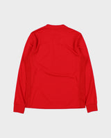 2017-18 Adidas Manchester United FC Climacool Long Sleeve Home Shirt - Youth L