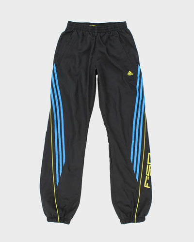 Youth's Adidas Black and Black Tracksuit Bottoms