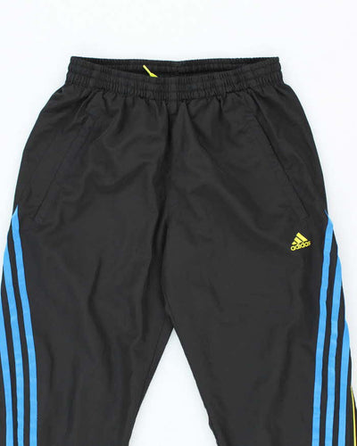 Youth's Adidas Black and Black Tracksuit Bottoms