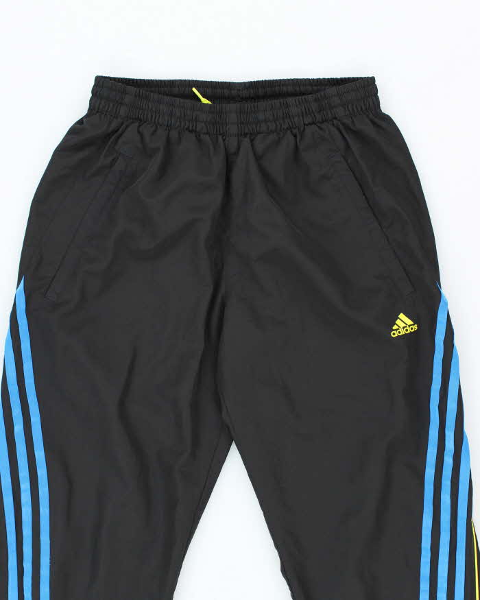 Youth's Adidas Black and Black Tracksuit Bottoms