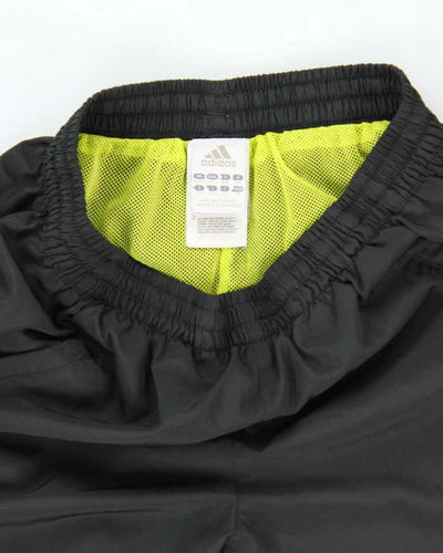 Youth's Adidas Black and Black Tracksuit Bottoms