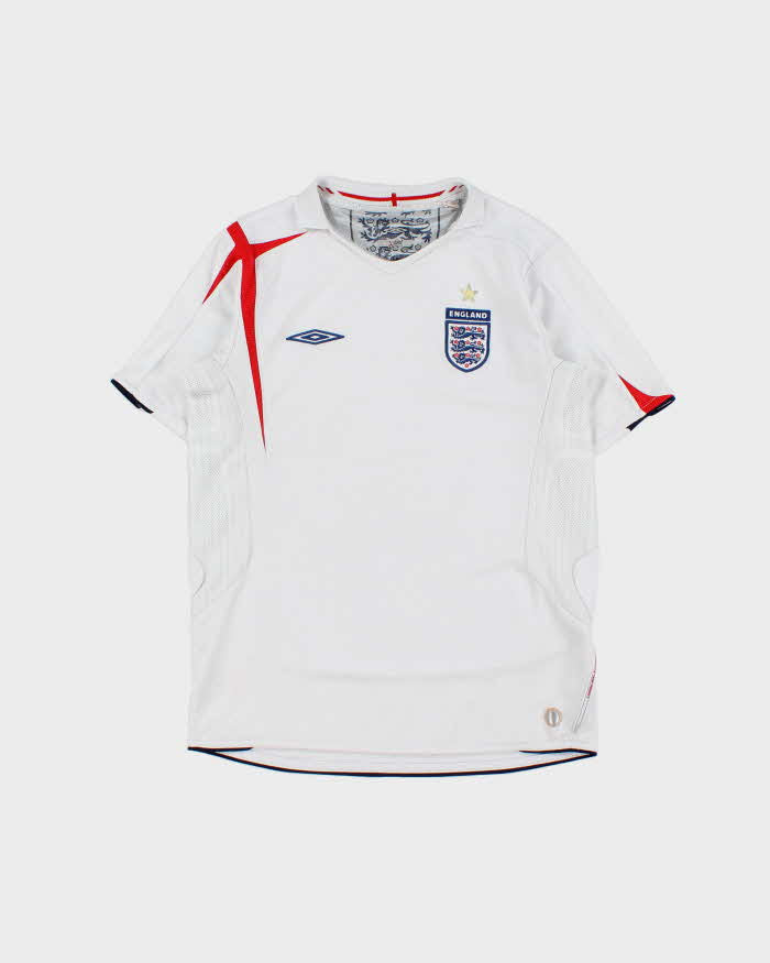 Vintage 2005-07 Umbro England Football Home Shirt - Youth L