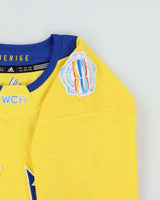 2016 Adidas Team Sweden Ice Hockey World Cup Home Jersey - Youth XL