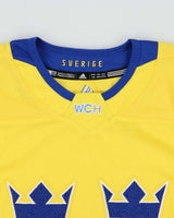 2016 Adidas Team Sweden Ice Hockey World Cup Home Jersey - Youth XL