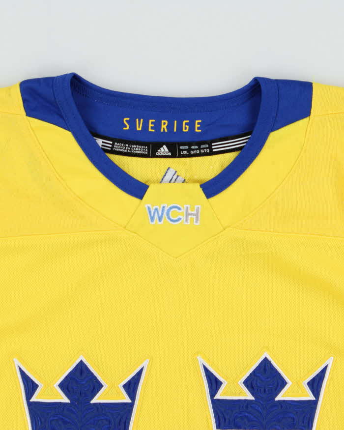 2016 Adidas Team Sweden Ice Hockey World Cup Home Jersey - Youth XL
