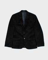 Vintage 00s Ralph Lauren x Hudson Bay Velvet Single Breasted Blazer Jacket - YOUTH L